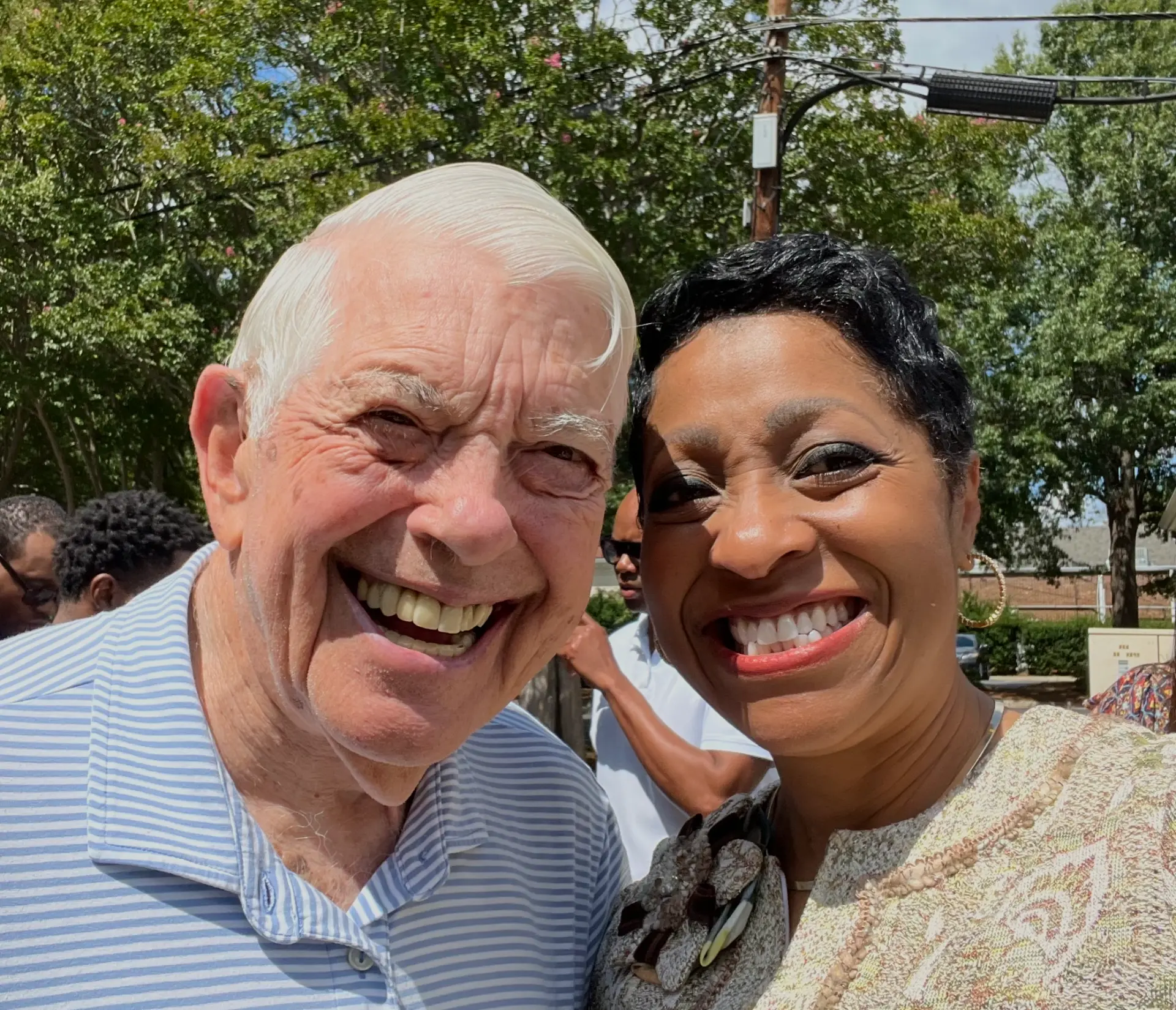 Hugh McColl with Southern Lion CEO Sonja Nichols